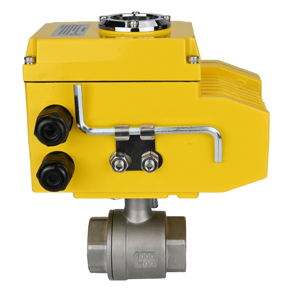 Изображение товара Кран шаровой с электроприводом DN50 Ру63 нержавеющая сталь 2F-2F