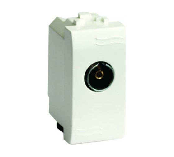 Изображение товара Проходная TV розетка DKC BRAVA без согласующего сопротивления, белый 1шт 76581B