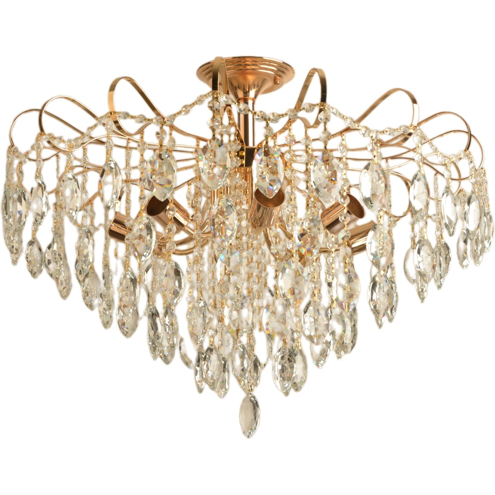 Изображение товара Люстра Росток 8115/8 FGD золото хрусталь 8x60W E27 современная модная люстра