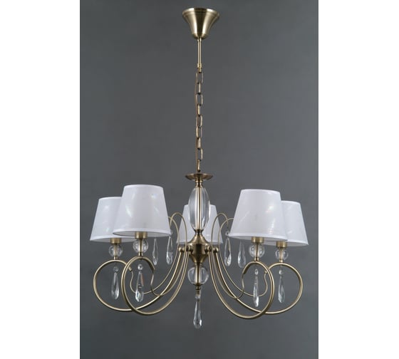 Изображение товара Люстра Росток MD40193/5 AB античная латунь абажур 5x40W E14 d650 h460, SN24 988383686