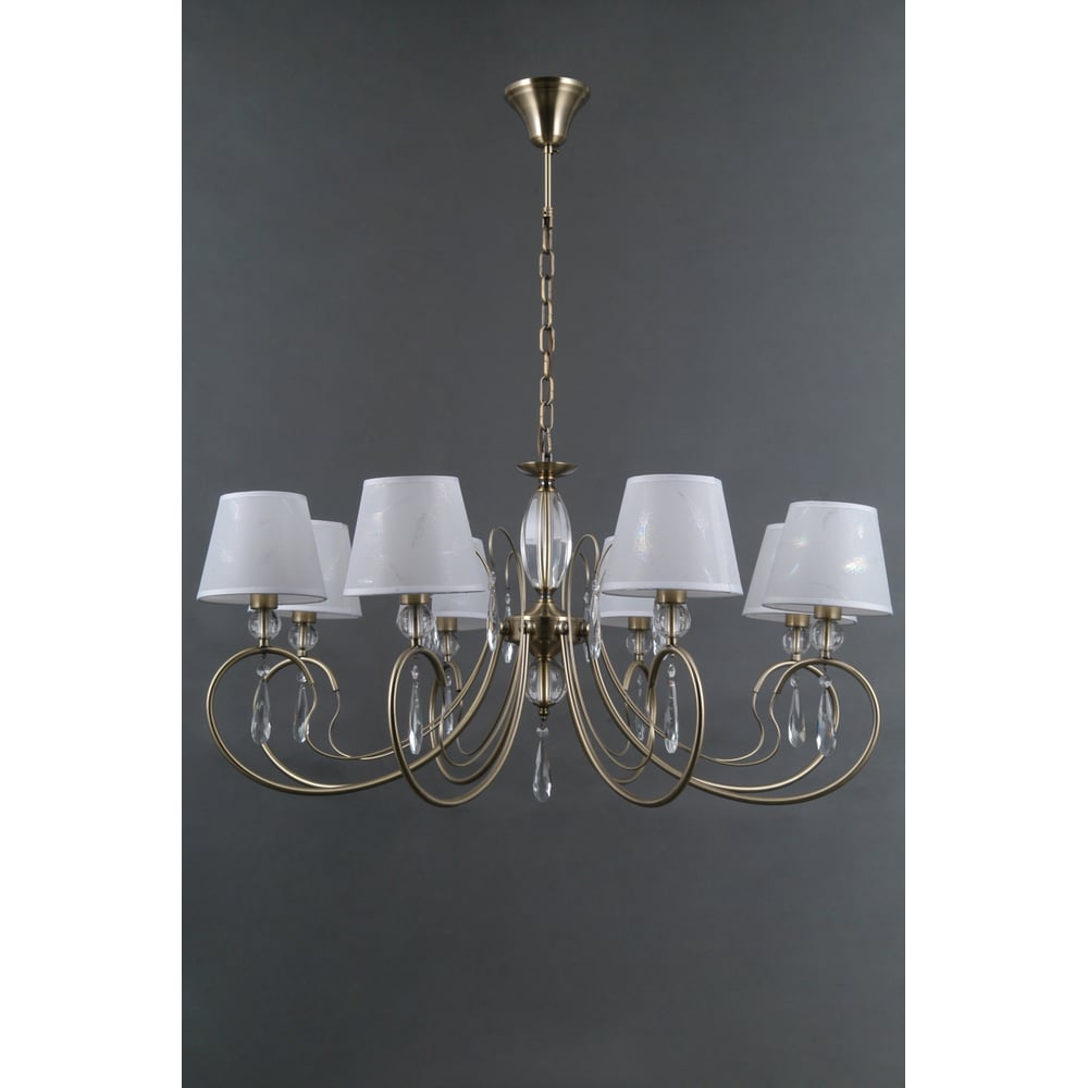 Изображение товара Люстра Росток MD40193/8 AB античная латунь 8x40W E14 классика для гостиной