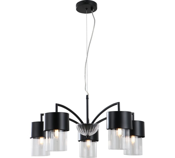 Изображение товара Люстра Росток 15704/5 BK черный 5x40W E14 d630 h810, STR24 988386028