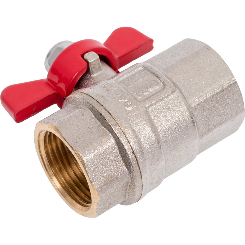 Изображение товара Кран шаровой MVI Гост 3/4 вн-вн с рукояткой бабочка BV.913.05