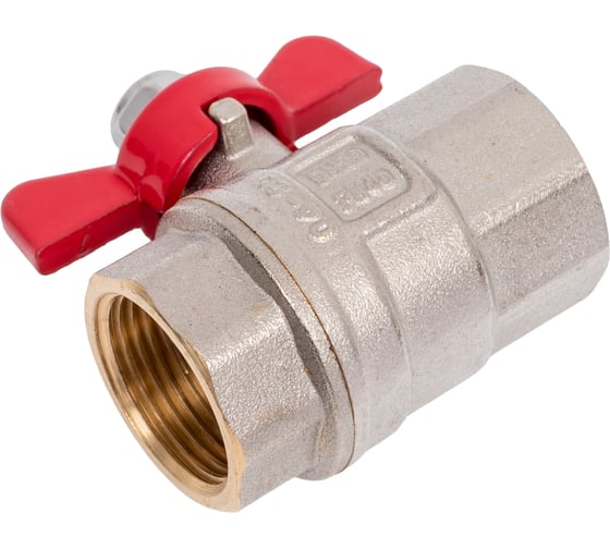 Изображение товара Кран шаровой MVI ГОСТ, 3/4 вн-вн, рукоятка «бабочка» (БММ) BV.913.05