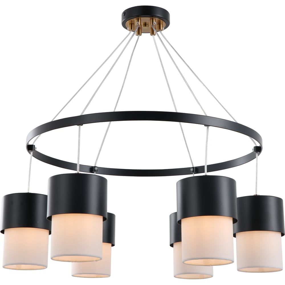 Изображение товара Люстра Росток 15714/6 BK+ANB черный и бронза 6 ламп E14