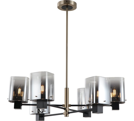 Изображение товара Люстра Росток 15720/6 BK+TJ черный/латунь 6x40W E14 d690 h690, STR24 988386049