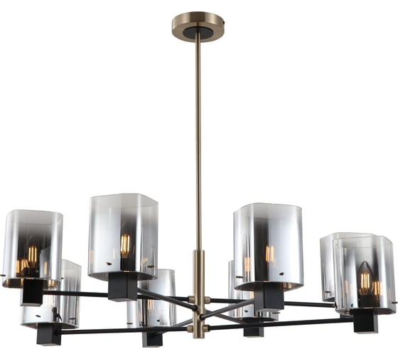 Изображение товара Люстра Росток 15720/8 BK+TJ черный/латунь 8x40W E14 d830 h710, STR24 988386050