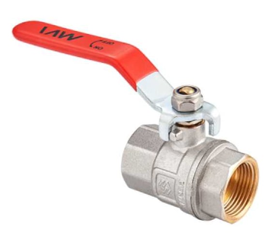 Изображение товара Кран шаровой MVI ГОСТ, 4 вн-вн, рычажная рукоятка (РММ) BV.911.12