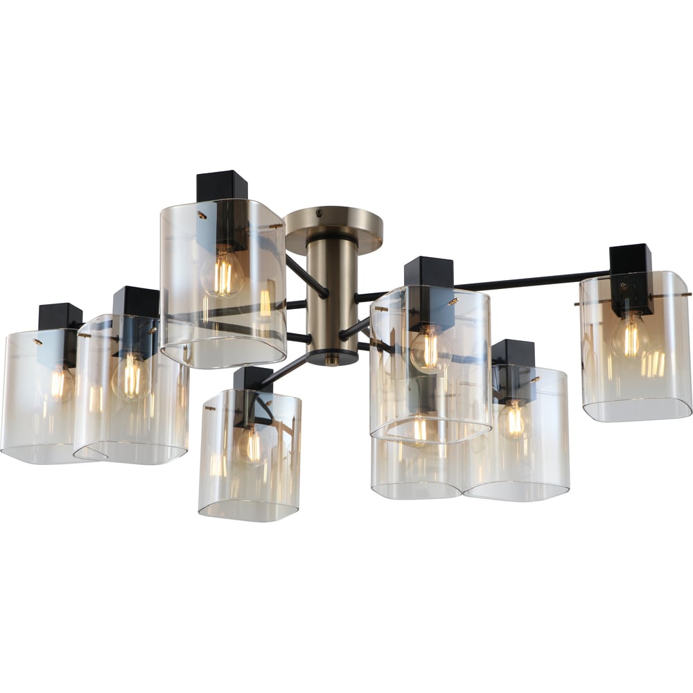 Изображение товара Люстра Росток 15721/8 BK+TJ черный/латунь 8x40W E14 d810 h290, STR24 988386052