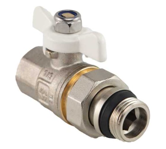 Изображение товара Кран-американка MVI ГОСТ с уплотнительным кольцом, 1/2 вн-нар, рукоятка «бабочка» BV.921.04