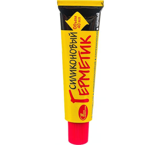 Изображение товара Силиконовый герметик Новбытхим черный; 40 мл 3145