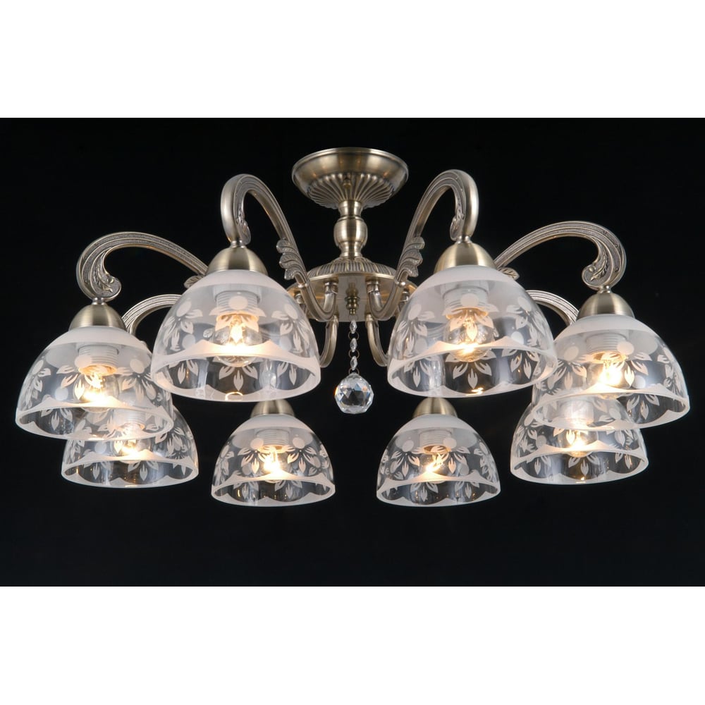 Изображение товара Люстра Росток MDP40439/8 AB античная латунь 8x40W E27 диаметр 71 см