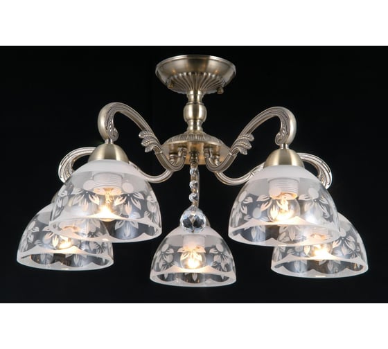 Изображение товара Люстра Росток MDP40439/5 AB античная латунь 5x40W E27 d600 h300, SN23 988032757