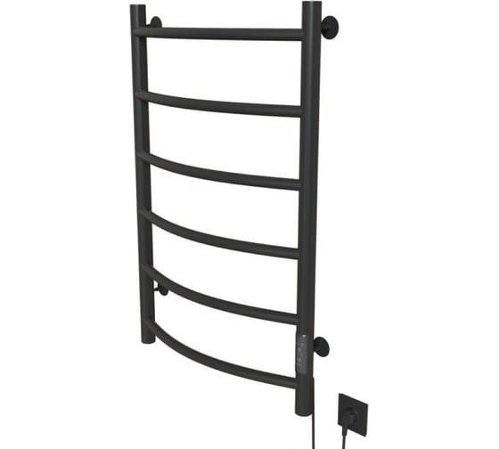 Изображение товара Полотенцесушитель MIXLINE CAPELLA 80x50 таймер, 253 Вт, 6 перекладин электрический ГРАФИТ 557647