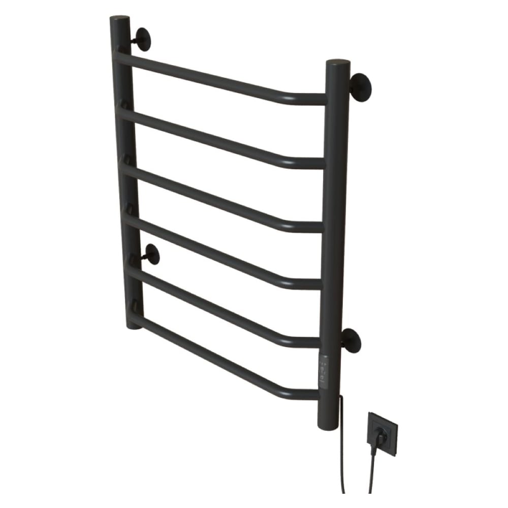 Изображение товара Электрический полотенцесушитель MIXLINE MIRA 80x50 с таймером 253 Вт графит