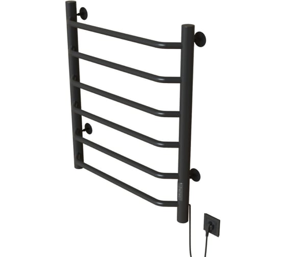 Изображение товара Полотенцесушитель MIXLINE MIRA 80x50 таймер, 253 Вт, 6 перекладин электрический ГРАФИТ 557650