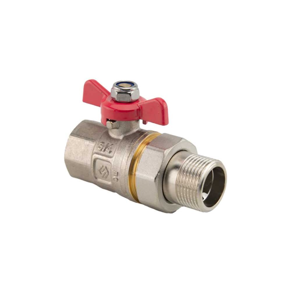 Изображение товара Кран-американка MVI ГОСТ 3/4 вн-нар с ручкой бабочка BV.920.05