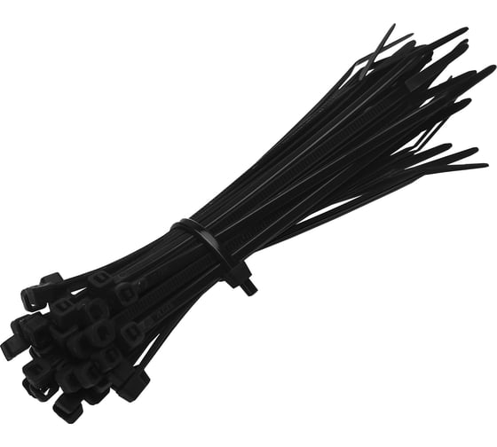 Изображение товара Нейлоновая кабельная хомут-стяжка под винт duwi 200x4,3 мм, черная, упаковка 10 шт. 30299 5