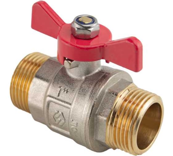 Изображение товара Шаровой кран MVI ГОСТ, 1 нар.-нар., рукоятка «бабочка» (БЦЦ) BV.915.06