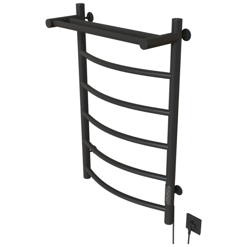 Изображение товара Полотенцесушитель MIXLINE CAPELLA 80x50 электрический с полкой 336Вт графит