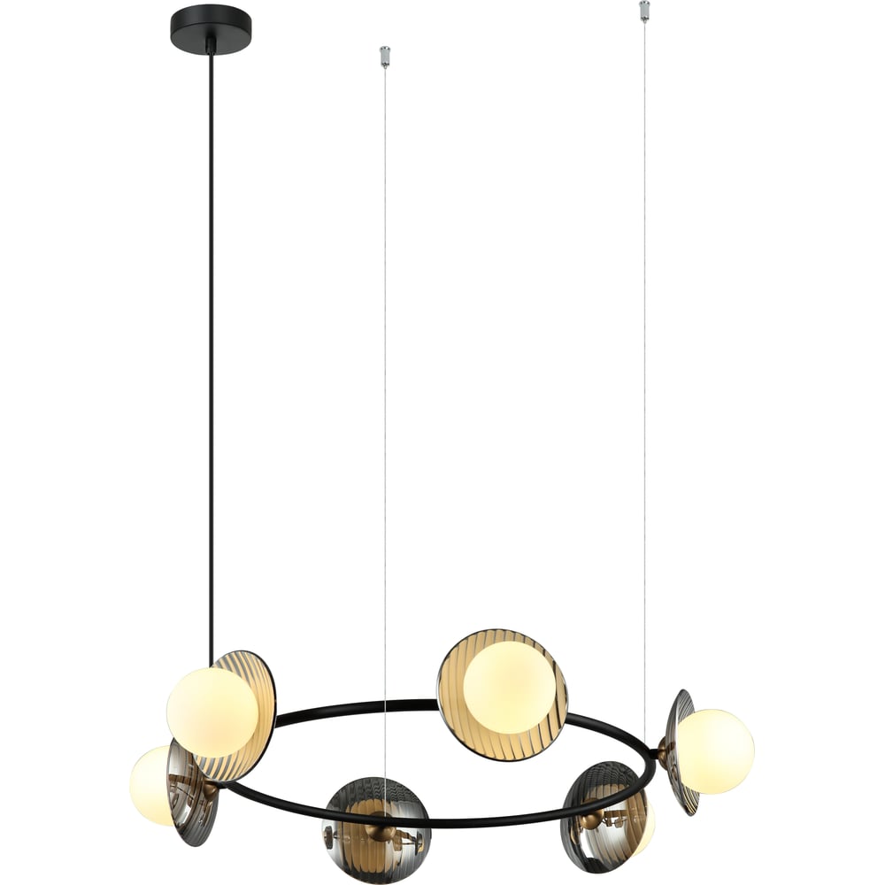 Изображение товара Люстра Росток MDM-6002/6 BK+SG черный 6x40W G9