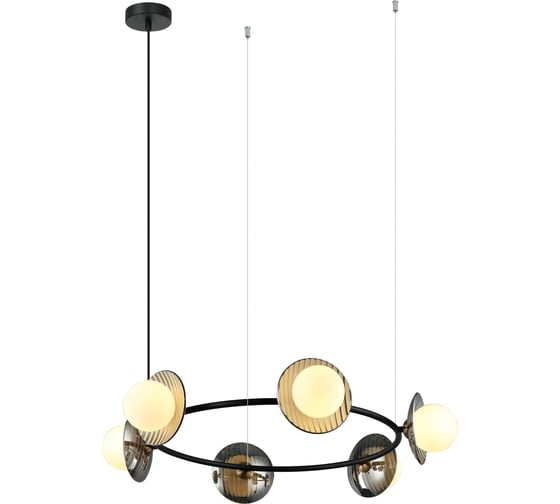 Изображение товара Люстра Росток MDM-6002/6 BK+SG черный 6x40W G9 d800 h910, HAO24 988385716