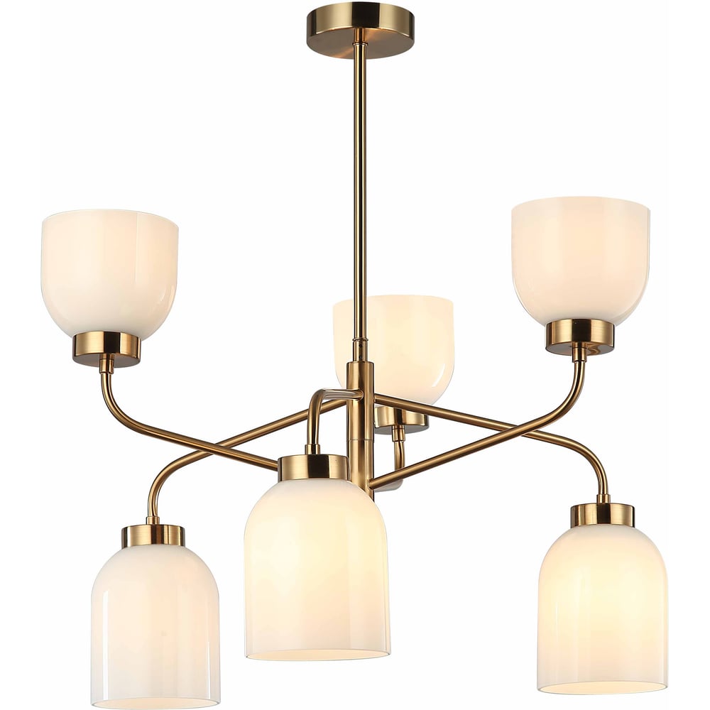 Изображение товара Люстра Росток MDM-5911/6 BRO+W латунь 6x40W E27 стиль модерн