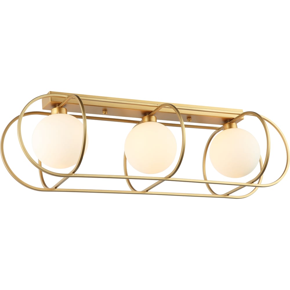 Изображение товара Люстра Росток MXM-4877/3 GD+W 3х40W G9 бело-золотая стиль лофт