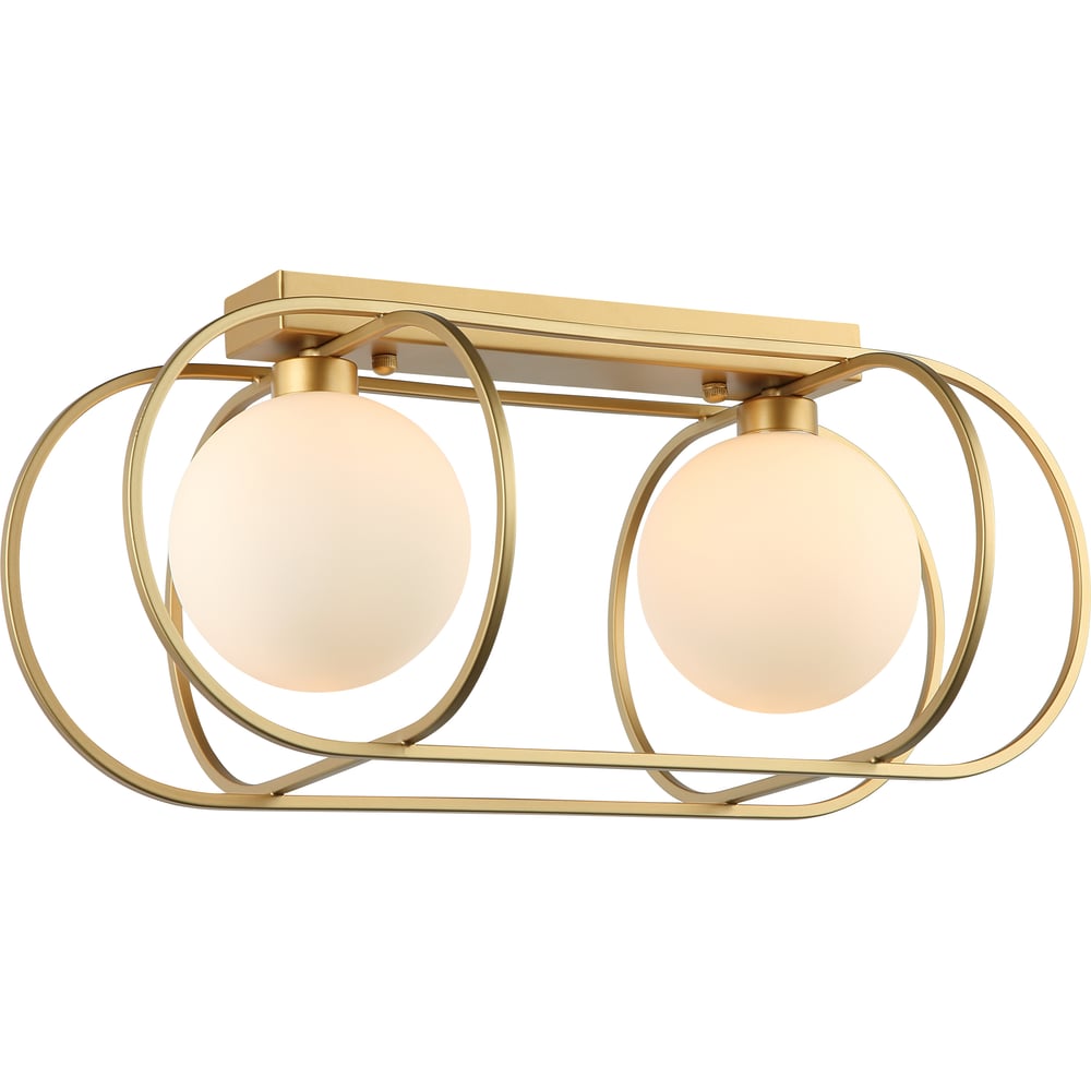 Изображение товара Люстра Росток MXM-4877/2 GD+W золото 2x40W G9 d460 h210, HAO24 988385768