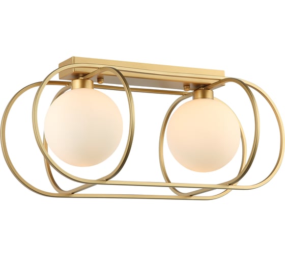 Изображение товара Люстра Росток MXM-4877/2 GD+W золото 2x40W G9 d460 h210, HAO24 988385768