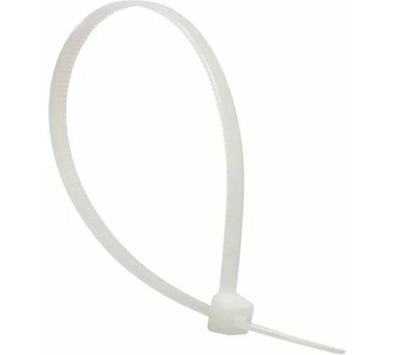 Изображение товара Кабельный хомут duwi нейлон, 100x2,5 мм, белый, 100 шт. 30255 1