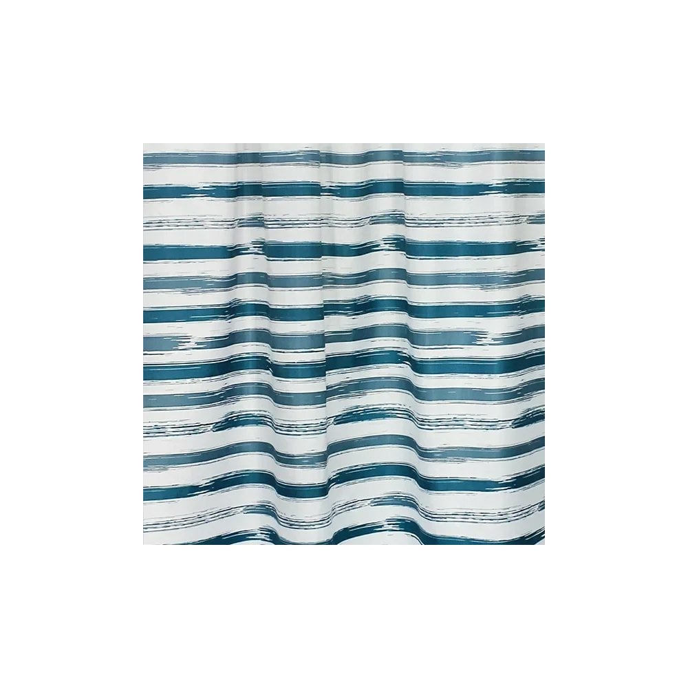 Изображение товара Штора для ванной комнаты Bath Plus 180х200 полосы голубой белый полиэстер