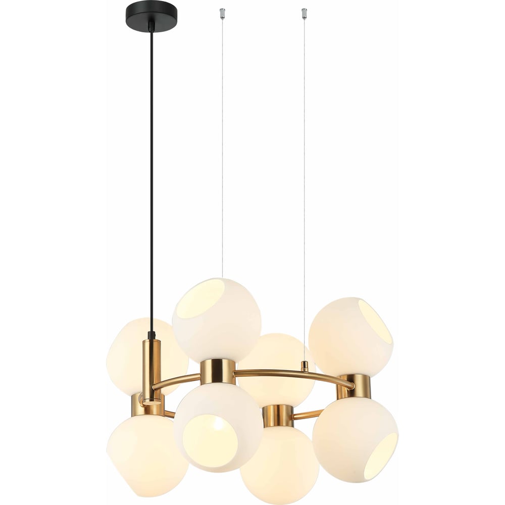 Изображение товара Люстра Росток MDM-5905/8 BRO+W латунь 8x40W E27 d620 h1000, HAO24 988385872