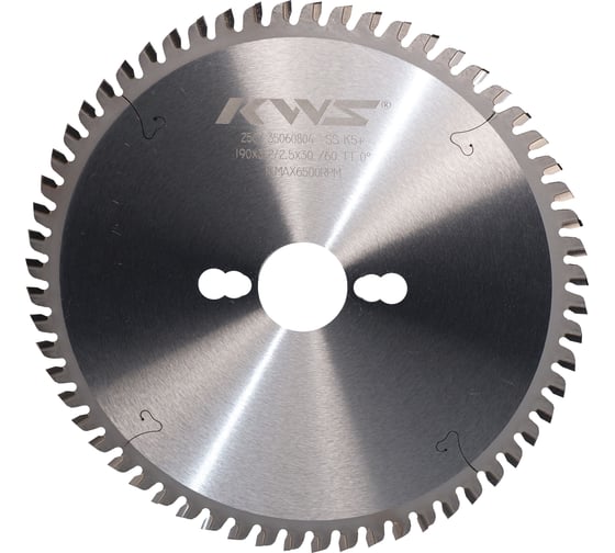 Изображение товара Диск пильный для обработки искусственного камня KWS 190х30х3.2/2.5, 60T TT α0 β45 K5+ TFKZ00082