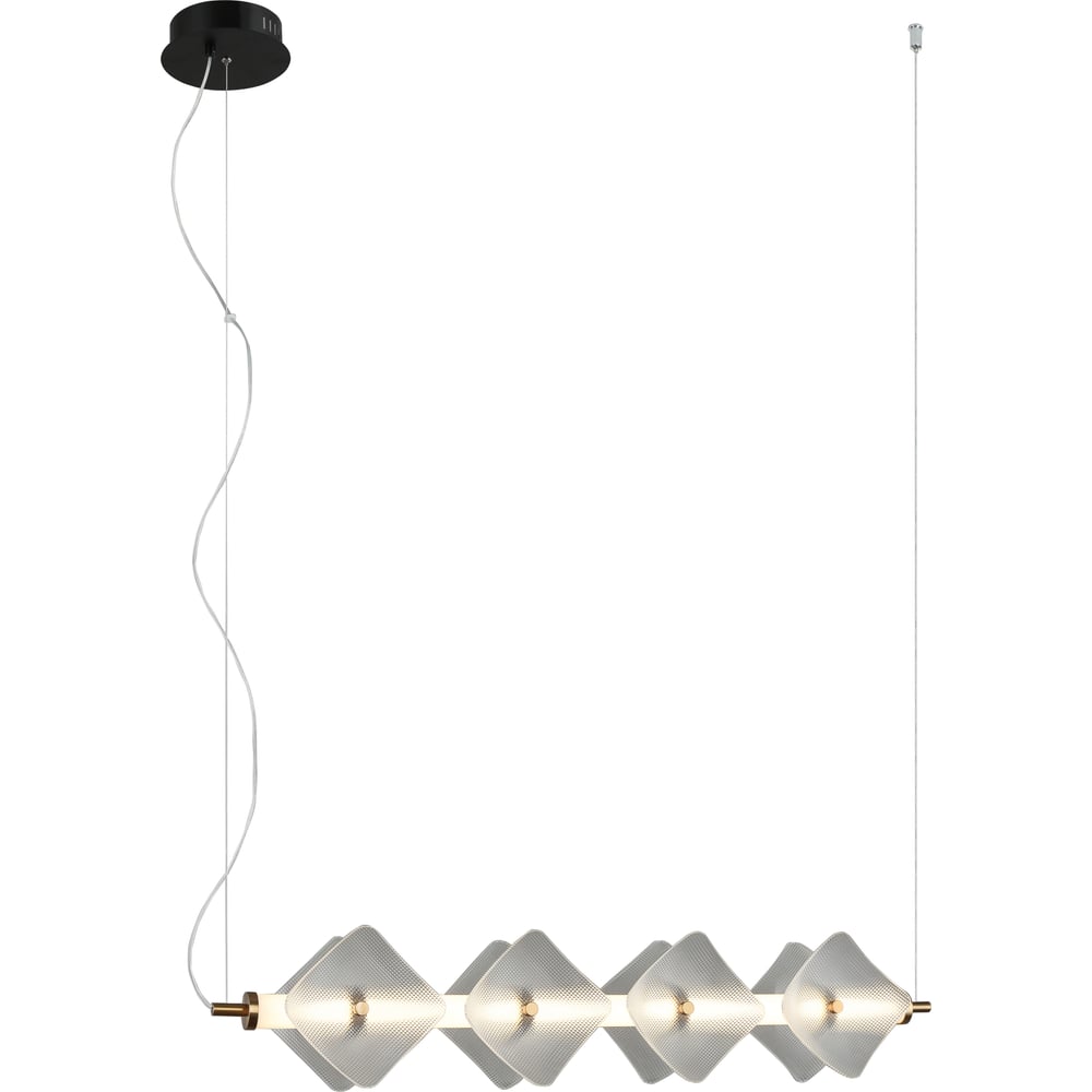 Изображение товара Люстра Росток MDM-8352/8 CL BK+BR современные подвесные светильники для интерьера