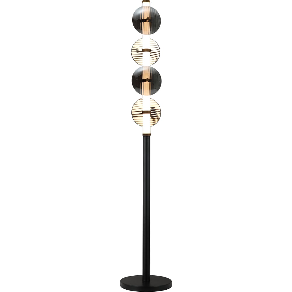 Изображение товара Торшер Росток MFM-8344/4 SG BK+BR черный/латунь 15W LED 3000K h1420, HAO24 988385884