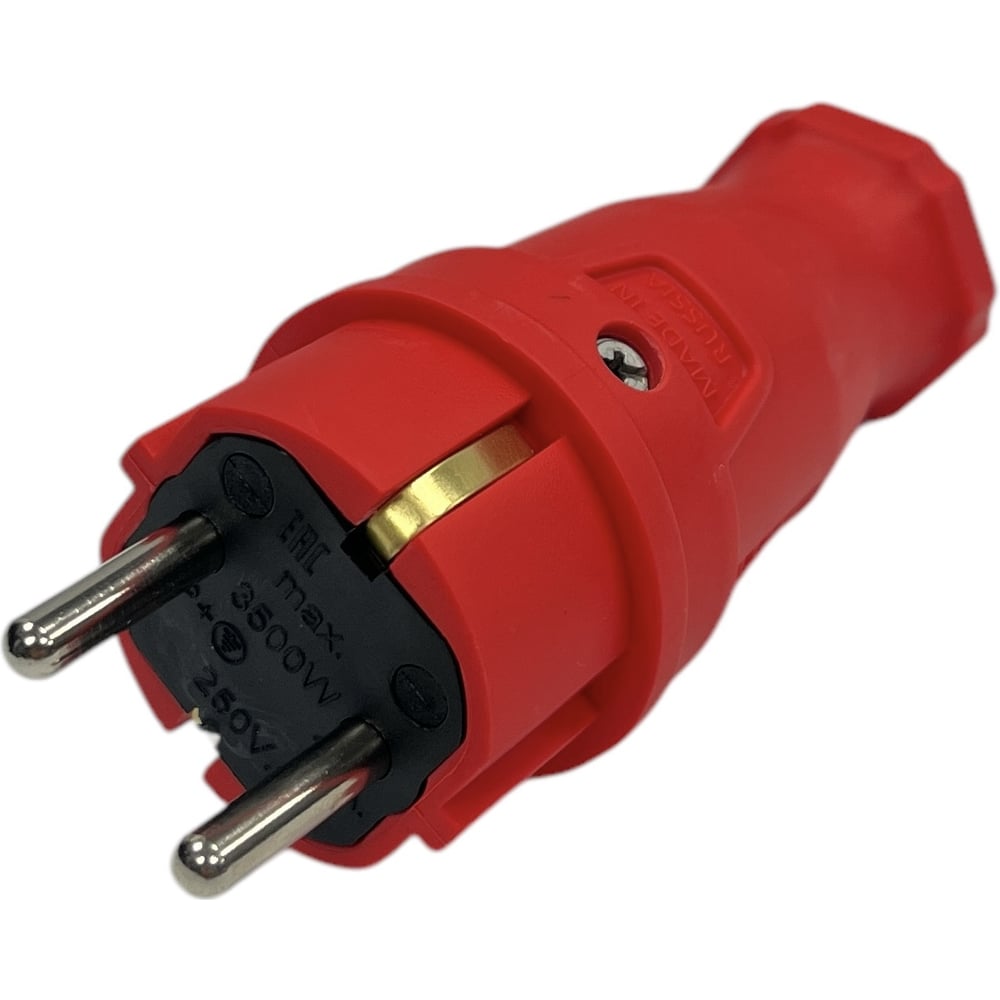 Изображение товара Вилка каучуковая ITOK 16А IP44 3 шт красная