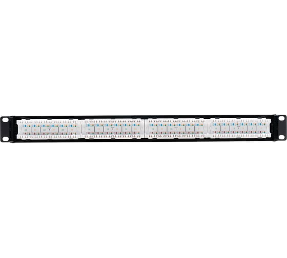 Изображение товара Патч-панель Filum 19, 1U, Cat 5e, 24 порта RJ45 (8p8c), неэкранированная, Dual IDC (110/KRONE) FL-PP-5E24U1