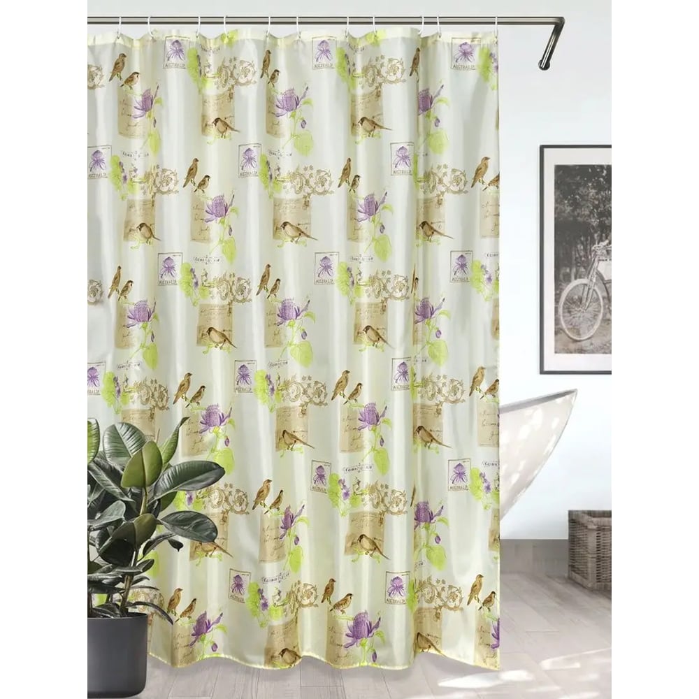 Изображение товара Штора для ванной Bath Plus 180х180 Paradise birds ch15021