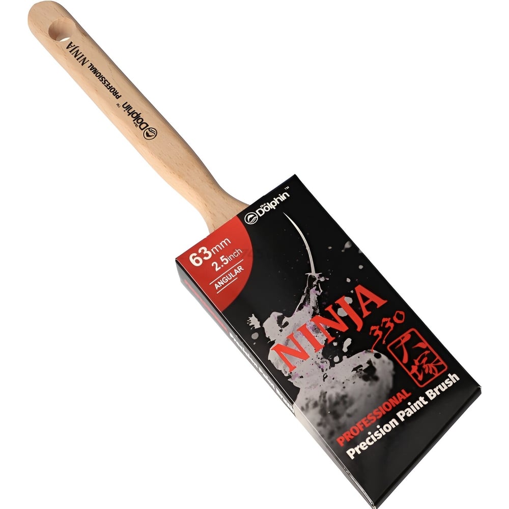 Изображение товара Кисть Blue Dolphin NINJA 330 угловая 63 мм для масляных красок