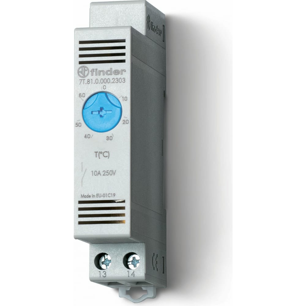 Щитовой модульный термостат Finder щитовой нагреватель finder