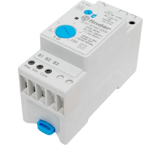 Изображение товара Реле контроля жидкости Finder функц наполнения или дренаж; задерж 0,5-7сек 720182400000