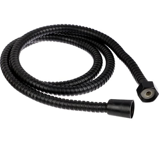 Изображение товара Шланг для душа СоюзКран 150см, 1/2(Имп)-1/2(Имп), сталь, пластик, ПВХ, черный 569-041