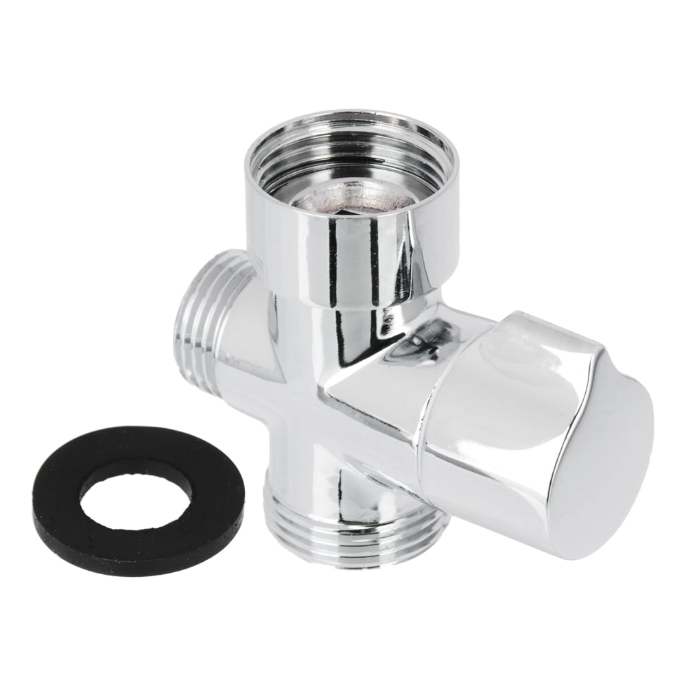 Изображение товара Дивертор для смесителя СоюзКран, поворотный, хром, 3 выхода, модель 565-019