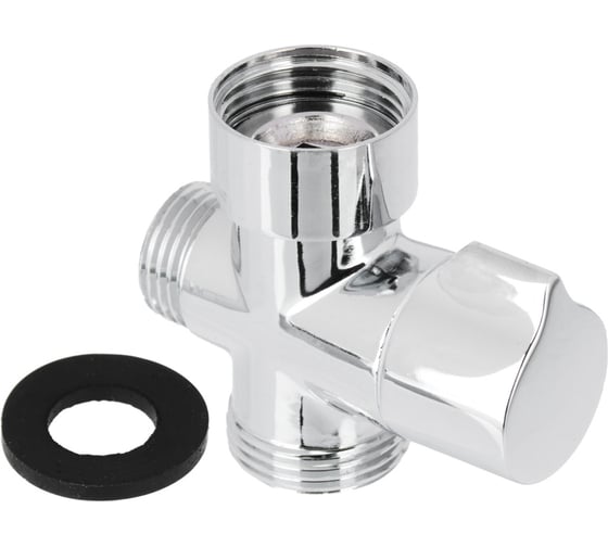 Изображение товара Дивертор СоюзКран для смесителя, поворотный, тип 1, хром, цинк 565-019