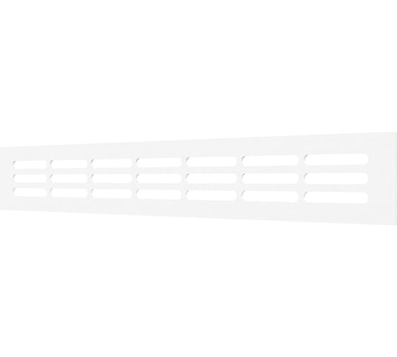 Изображение товара Решетка вентиляционная переточная ERA DP AL 300x42 алюминий White 3004DP AL