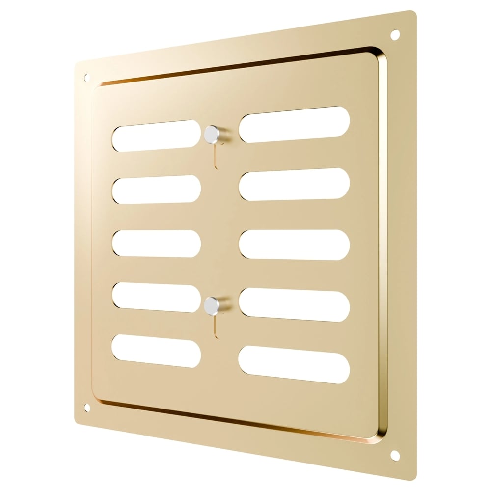 Изображение товара Регулируемая вентиляционная решетка ERA MER 175x175 сталь Gold