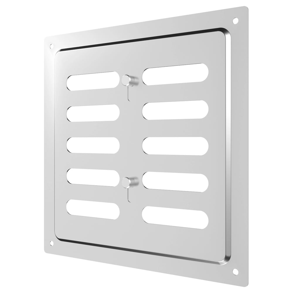 Изображение товара Регулируемая вентиляционная решетка ERA MER 175x175 хром сталь