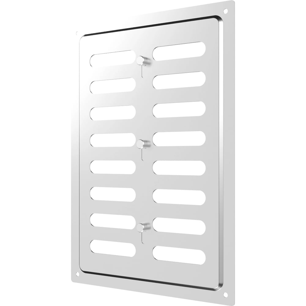 Изображение товара Решетка вентиляционная регулируемая ERA MER 170x240 окрашенная сталь Chrome 1724MER Chrome