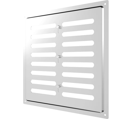 Изображение товара Решетка вентиляционная регулируемая ERA MER 250x250 окрашенная сталь Chrome 2525MER Chrome